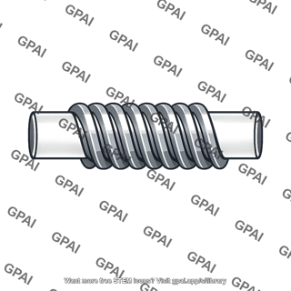 Worm gear single start
