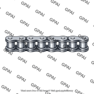 Roller chain double strand