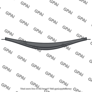 Belt catenary dip
