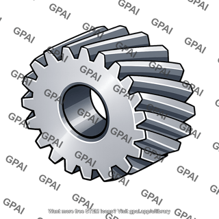 Helical gear right hand