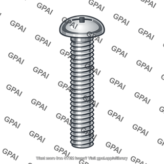 Round head machine screw