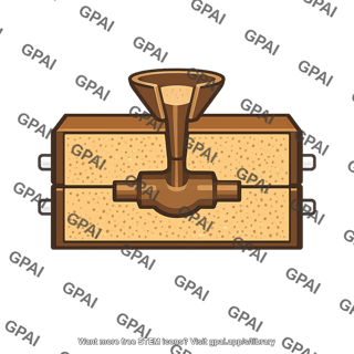 Sand casting mold setup