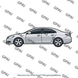 Silver sedan