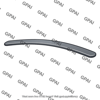 Flat leaf spring arched