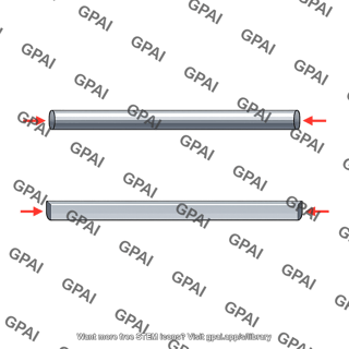 Uniform bar axially loaded
