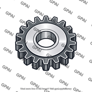 Metallic spur gear