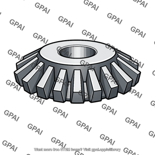 Carburized case hardened steel gear
