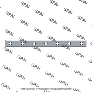 Perforated steel bar