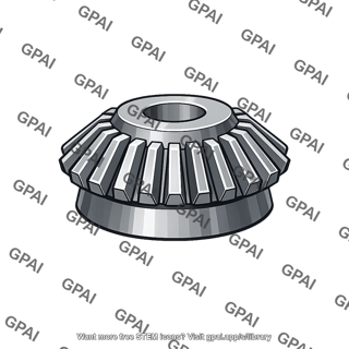 Straight bevel gear crowned