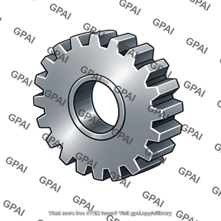 Milled gear