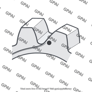 Involute tooth contact point