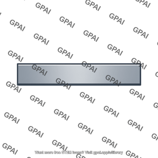 Grey rectangular bar