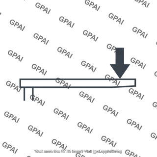 Beam overhanging load