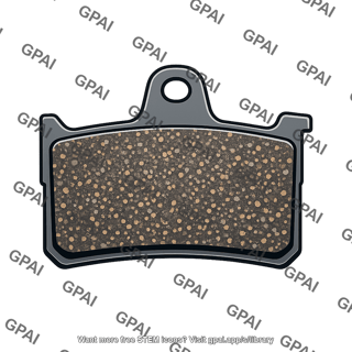 Brake pad dry sintered metal