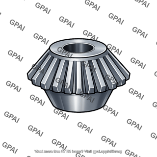 Straight bevel pinion uncrowned