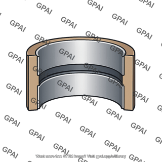 Journal bearing grooved