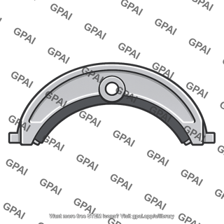 External contracting brake shoe symmetrical pivoted
