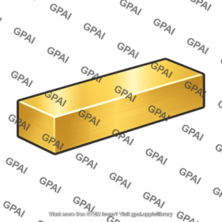 Yellow brass bar