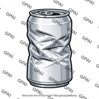 Thin walled aluminum beverage container buckled
