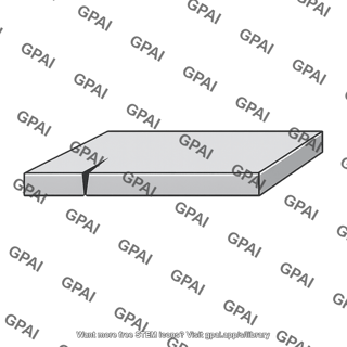 Edge crack through thickness