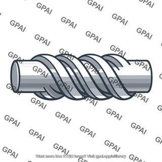 Worm gear single thread