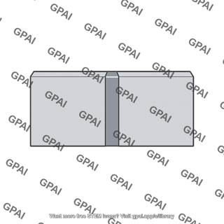 Square groove weld