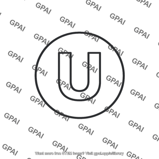 Letter u in circle