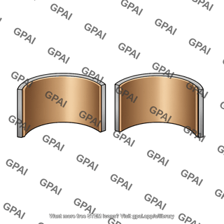 Straight two piece bearing