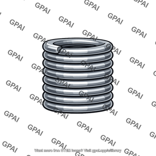 Helical compression spring closed solid