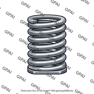 Helical compression spring squared ground end