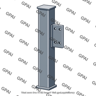 Column with mounting face