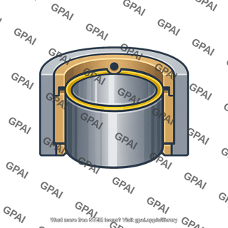 Pressure fed journal bearing