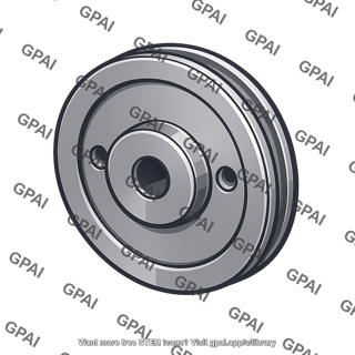 Grooved belt pulley
