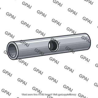 Round tube with transverse round hole