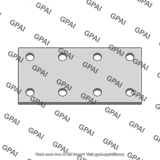 Plate with rivet holes