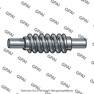 Case hardened steel worm
