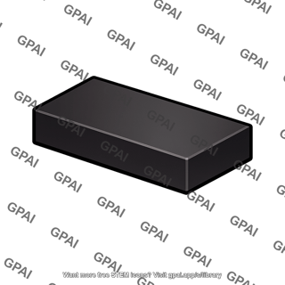 Black rectangular block