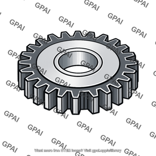 Nitrided spur gear