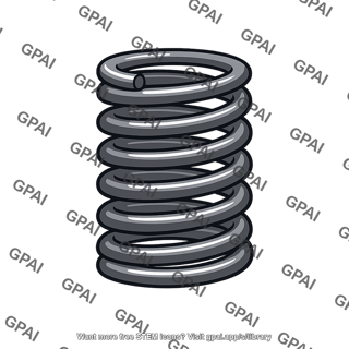 Helical compression spring as wound