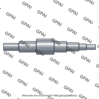 Output shaft stepped