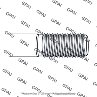 Threaded shaft end
