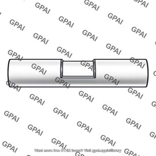Round shaft with flat bottom groove