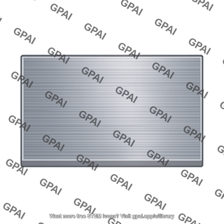 Brushed metal plate