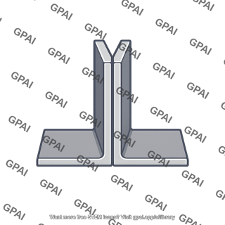 Steel angle back to back pair