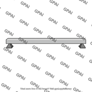 Simply supported rectangular beam