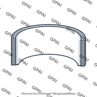 Curved banner