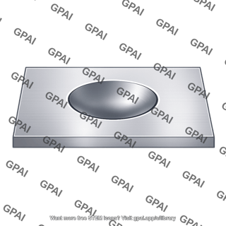 Brinell hardness indentation
