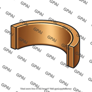Partial bronze bearing