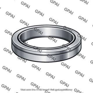 Bearing outer ring grooved