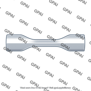 Stainless steel test specimen